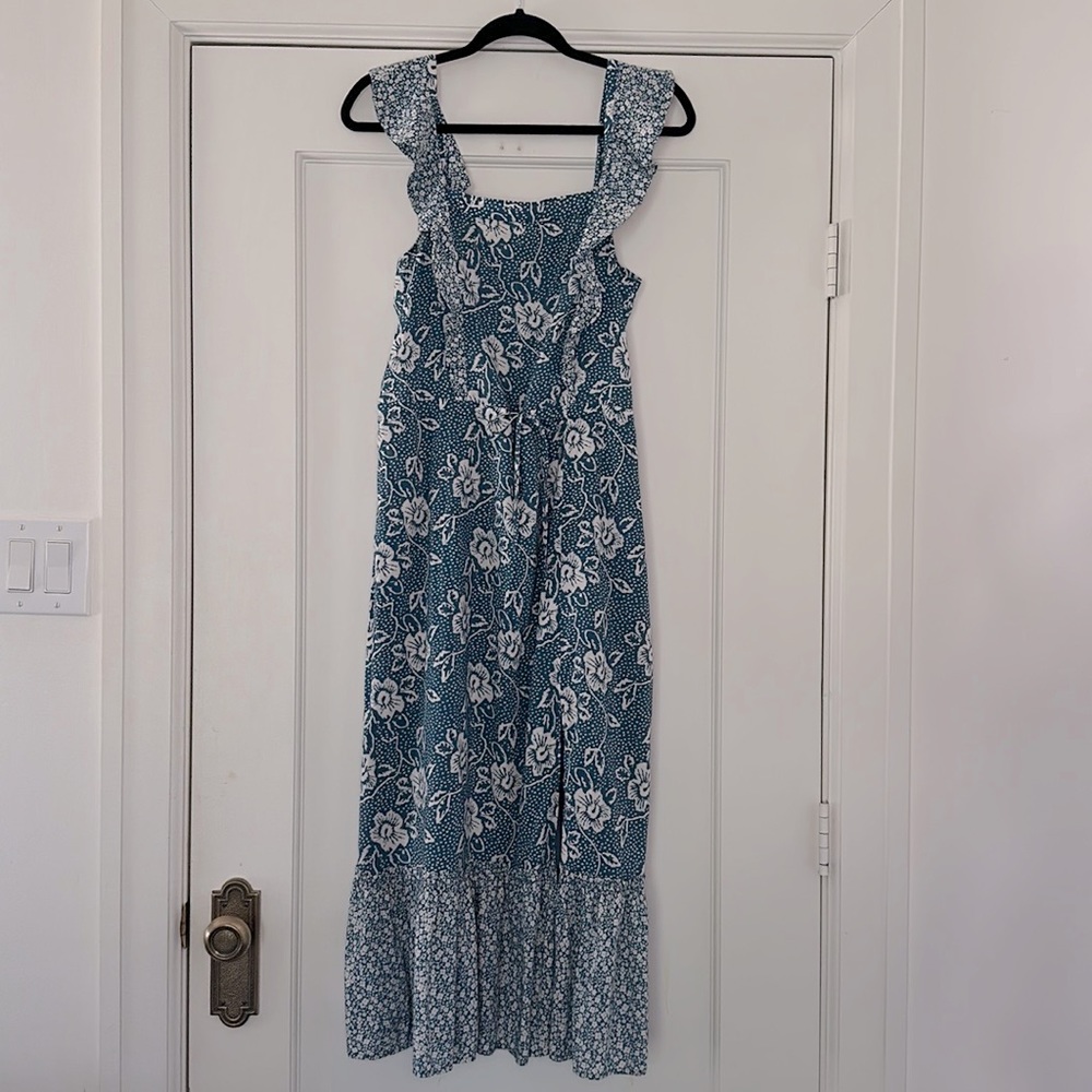 Paige poppy midi dress, size medium